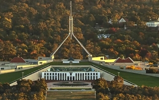 Parliament House, Canberra, host city of the 2026 Forestry Australia Symposium